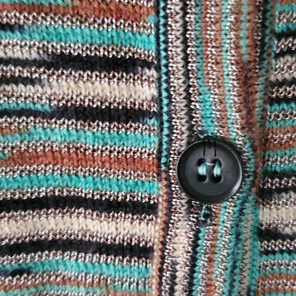 Missoni Multicolor Button Up Cardigan Sweater Size 2. - Picture 4 of 12